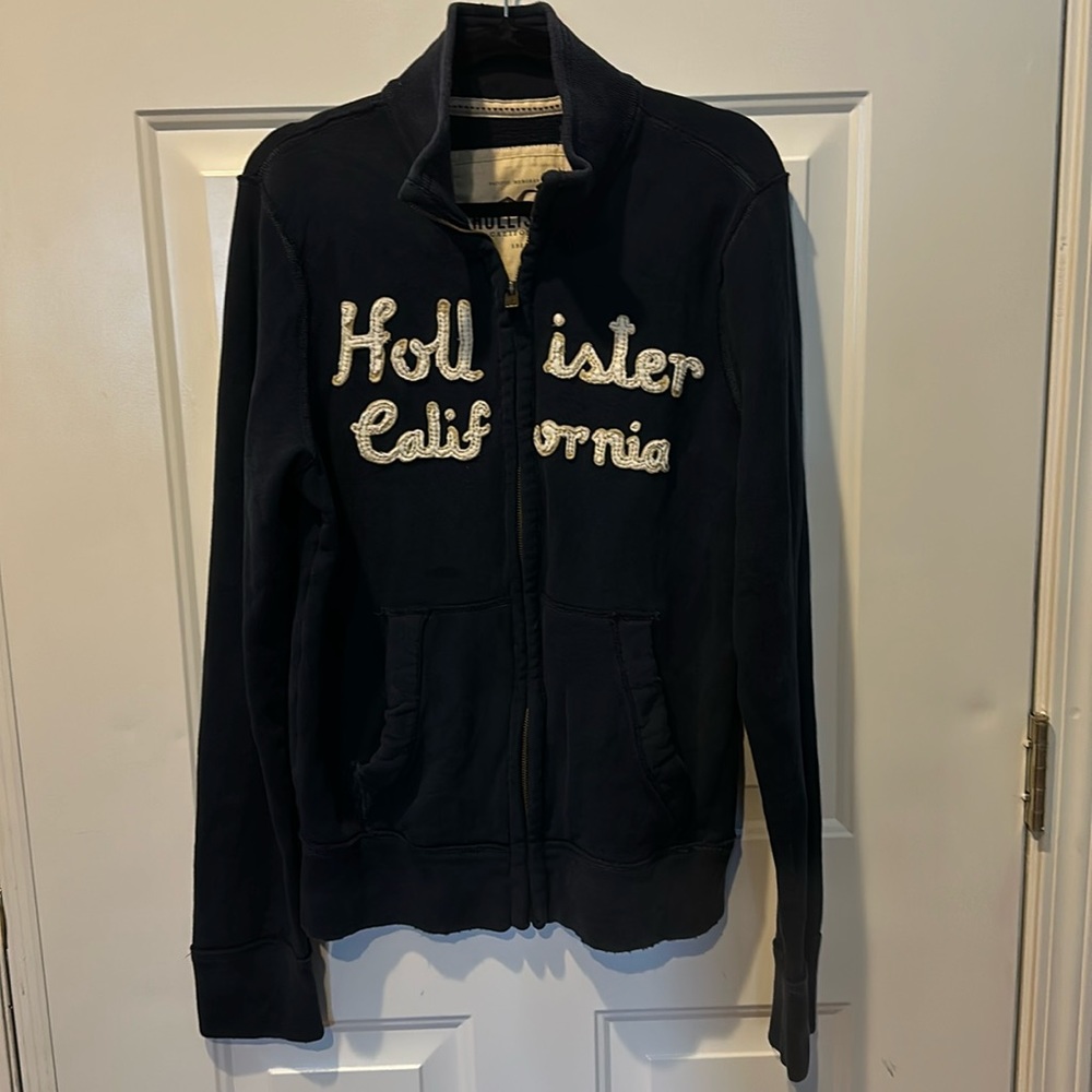 Hollister navy size large jacket